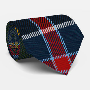 Culloden-Tartan-Karodeck Krawatte