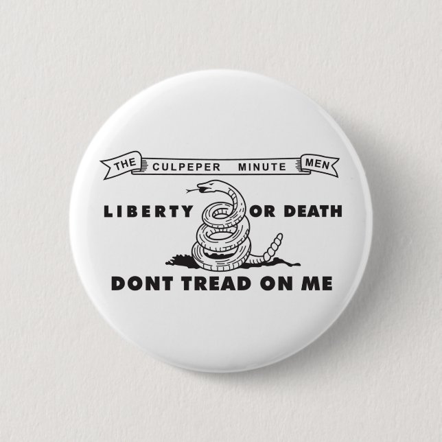 Culpeper winzige Mannflagge Button (Vorderseite)