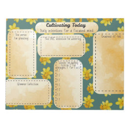 Cultivating Today Schreibtisch – Tägliche Absicht  Notizblock