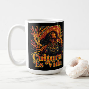 Cultura Es Vida, hispanischer Kulturerbe Monat Kaffeetasse