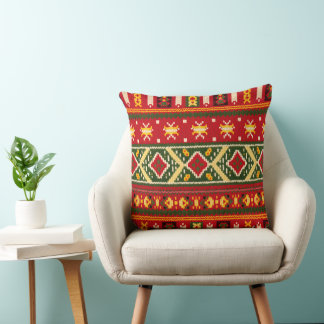 Cultural Christmas Geometric Festive Kissen