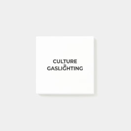 Culture Is Gaslighting Minimalist Professional  Post-it Klebezettel