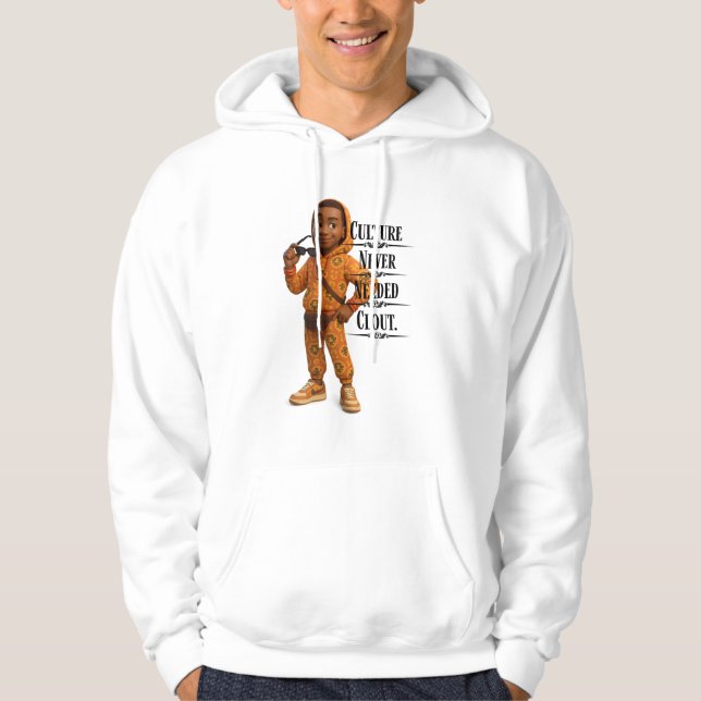 Culture Never Needed Clout,Pixarstyle 3D Hoodie (Vorderseite)