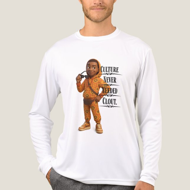Culture Never Needed Clout,Pixarstyle 3D Tri-Blend Shirt (Vorderseite)