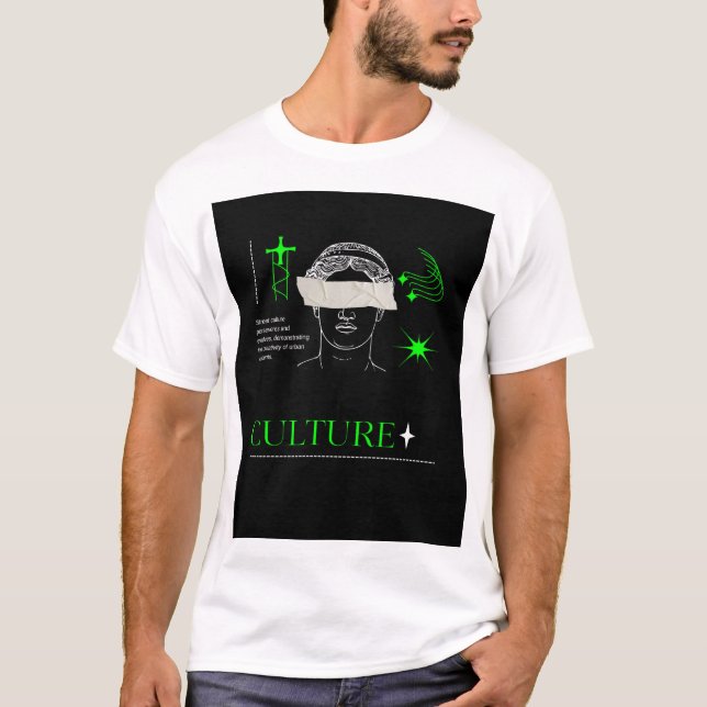 Culture Street Art Graphic Tee – Urban Creative Ex (Vorderseite)
