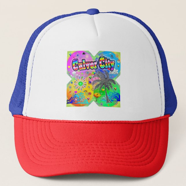 Culver CIty Quadro Seasons Hat Truckerkappe (Vorderseite)