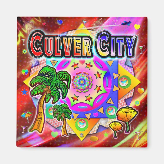 Culver City Tropical Friends Magnet (Vorne)