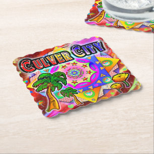 Culver City Tropical Friends Paper Untersetzer