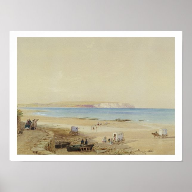 Culver Cliff, Isle of Wight (w/c, pen & ink, Körpe Poster (Vorne)