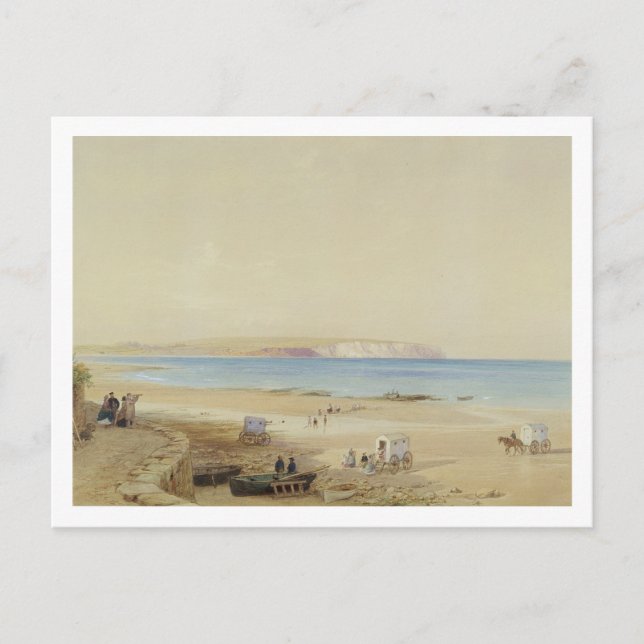 Culver Cliff, Isle of Wight (w/c, pen & ink, Körpe Postkarte (Vorderseite)