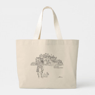 Culzean Castle Highlander und Scottie Dog-Tasche Jumbo Stoffbeutel