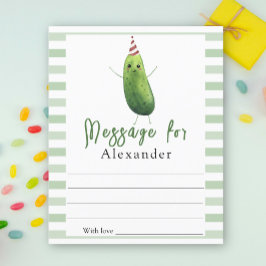 Cumber big dill Time Capsul Message