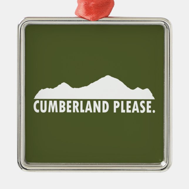Cumberland Bitte Ornament Aus Metall (Vorne)