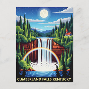 Cumberland Falls Kentucky Night Postkarte