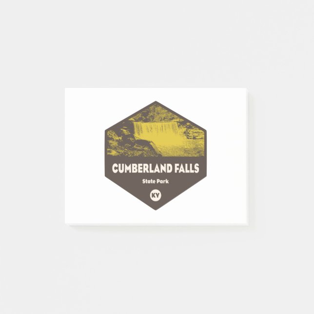 Cumberland Falls Staat Park Kentucky Post-it Klebezettel (Vorderseite)