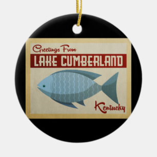 Cumberland Fisch Vintage Keramik Ornament