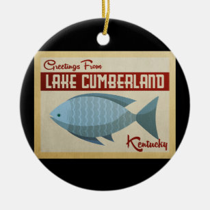 Cumberland Fisch Vintage Keramik Ornament