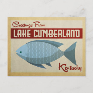 Cumberland Fisch Vintage Postkarte