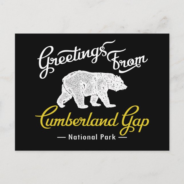 Cumberland Gap National Park Bear Postkarte (Vorderseite)