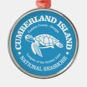 Cumberland Island (Meeresschildkröte) Ornament Aus Metall