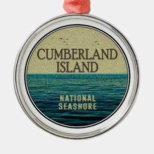 Cumberland Island National Seashore Ocean Birds Ornament Aus Metall