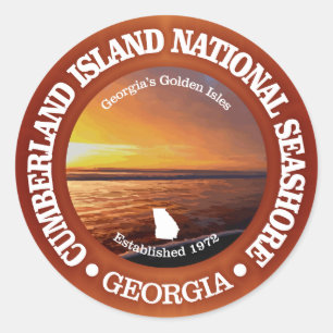 Cumberland Island National Seashore Runder Aufkleber