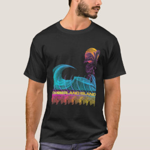 Cumberland Island Retro 80er Style Vintag Vaporwa T-Shirt
