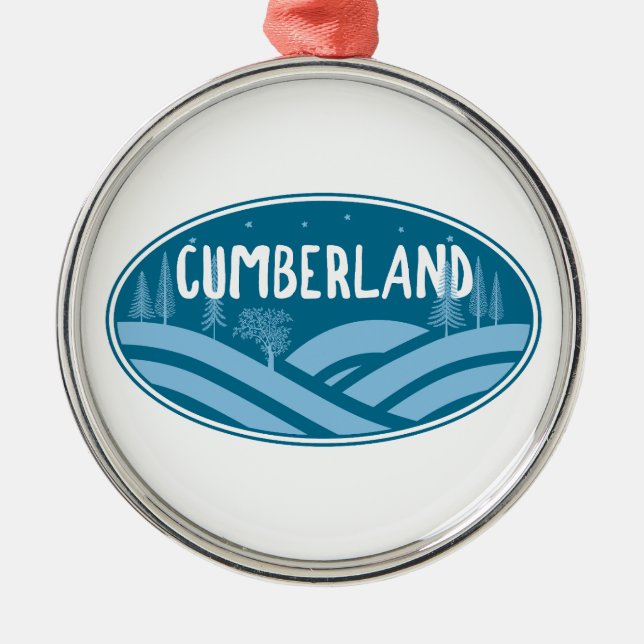 Cumberland Maryland Outdoors Ornament Aus Metall (Vorne)