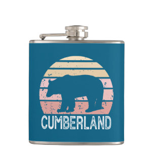 Cumberland Maryland Retro Bear Flachmann