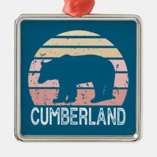 Cumberland Maryland Retro Bear Ornament Aus Metall