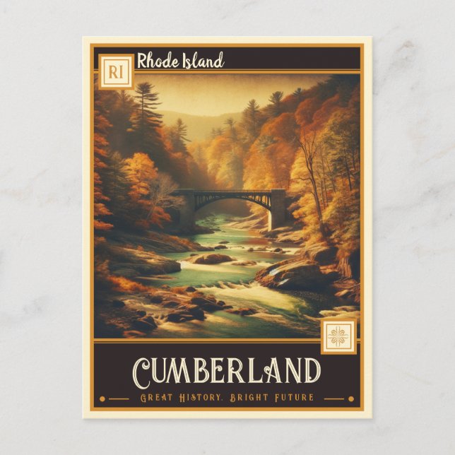 Cumberland, Rhode Island | VINTAG Postkarte (Vorderseite)