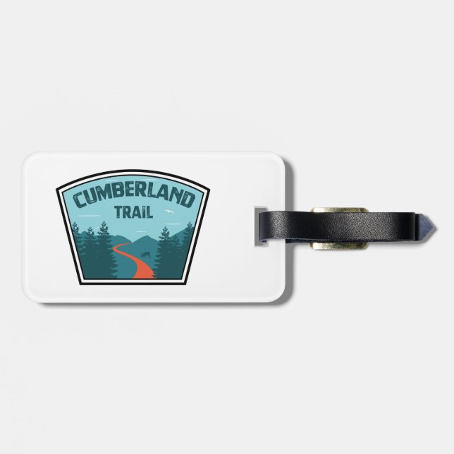 Cumberland Trail Tennessee Gepäckanhänger (Rückseite horizontal)