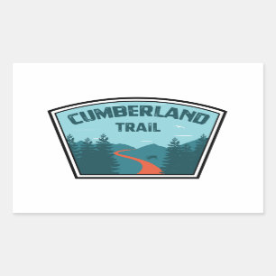 Cumberland Trail Tennessee Rechteckiger Aufkleber