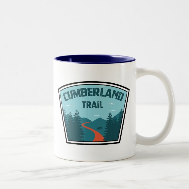 Cumberland Trail Tennessee Zweifarbige Tasse (Rechts)