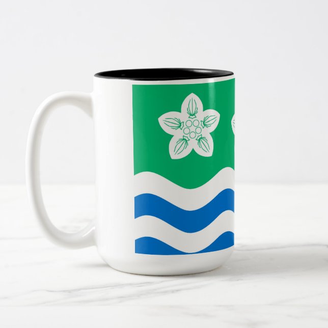 Cumberland (UK-Landkreis) Zweifarbige Tasse (Links)