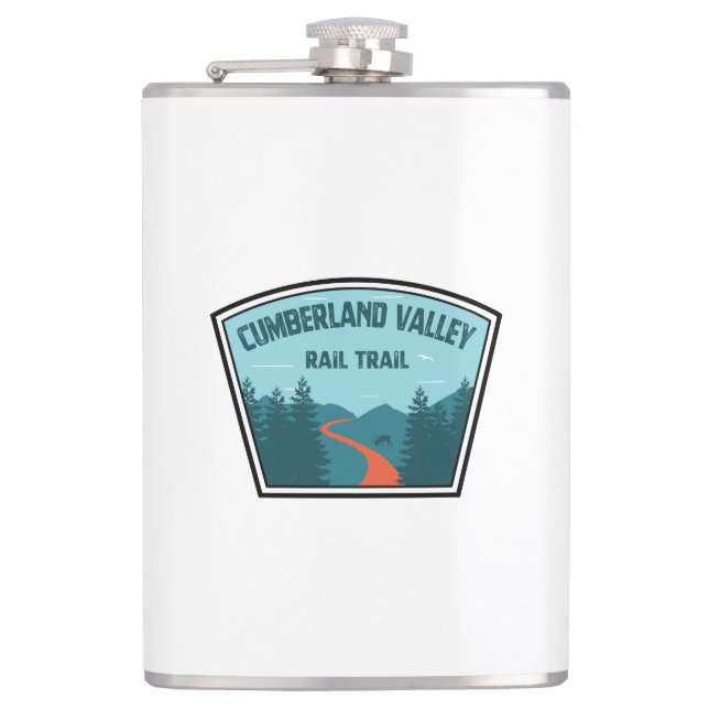 Cumberland Valley Rail Trail Flachmann (Vorderseite)