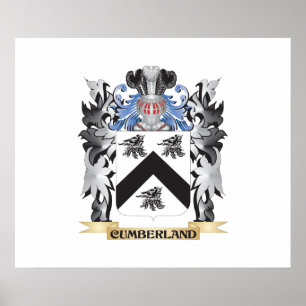 Cumberland-Wappen - Familienwappen Poster