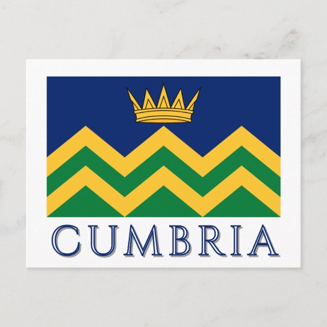 Cumbria-Flagge (ab 2025) Postkarte (Vorderseite)