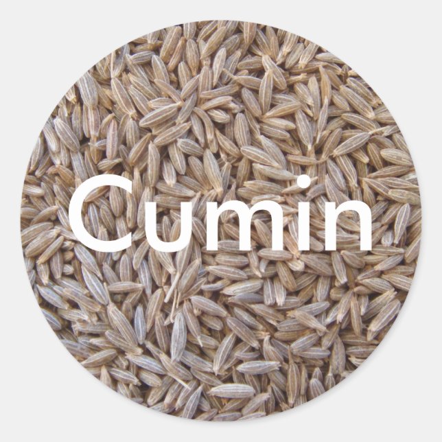 Cumin Runder Aufkleber (Vorderseite)