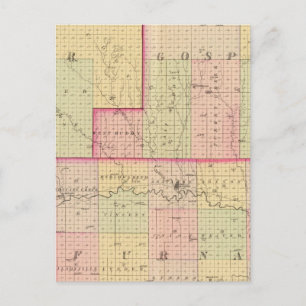 Cuming Landkreis, Nebraska Postkarte