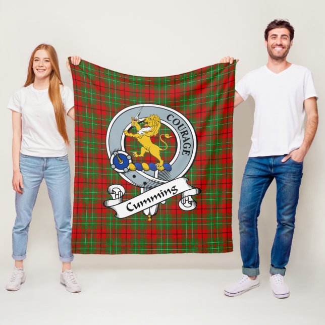 Cumming Clan Abzeichen Tartan Kariert Fleecedecke (Beispiel)