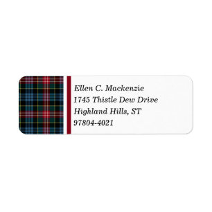 Cumming-Clanroter und blauer schottischer Tartan