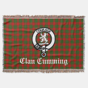 Cumming Crest Badge and Tartan Decke