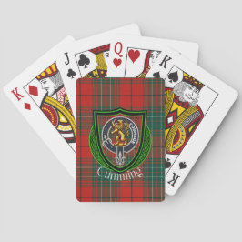 Cumming Schottischer Clan Tartan & Wappen Spielkarten