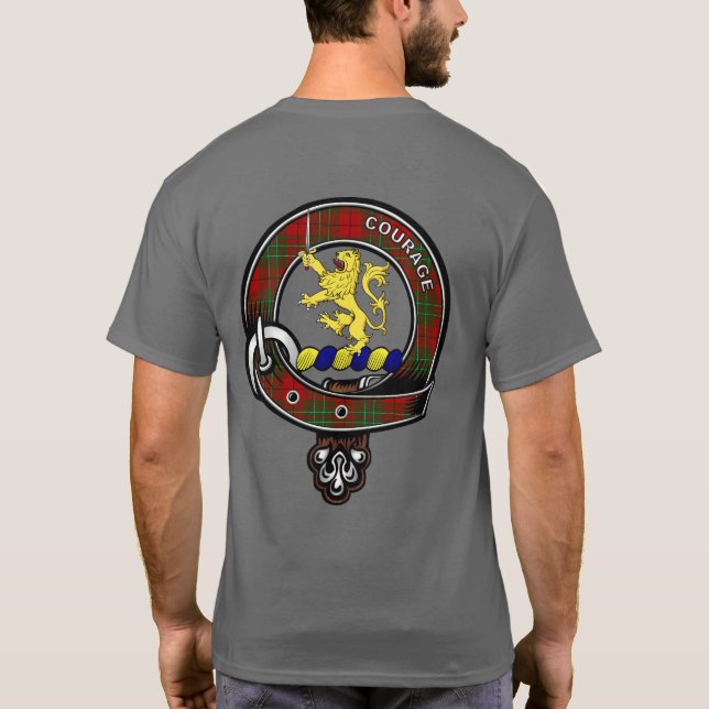 Cumming Tartan Clan Abzeichen T - Shirt (Rückseite)