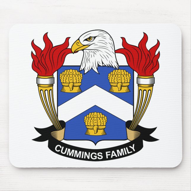 Cummings-Familienwappen Mousepad (Vorne)