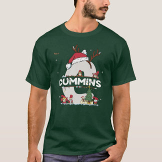 Cummins Christmasw Cummins Name for funny Xmas T-Shirt