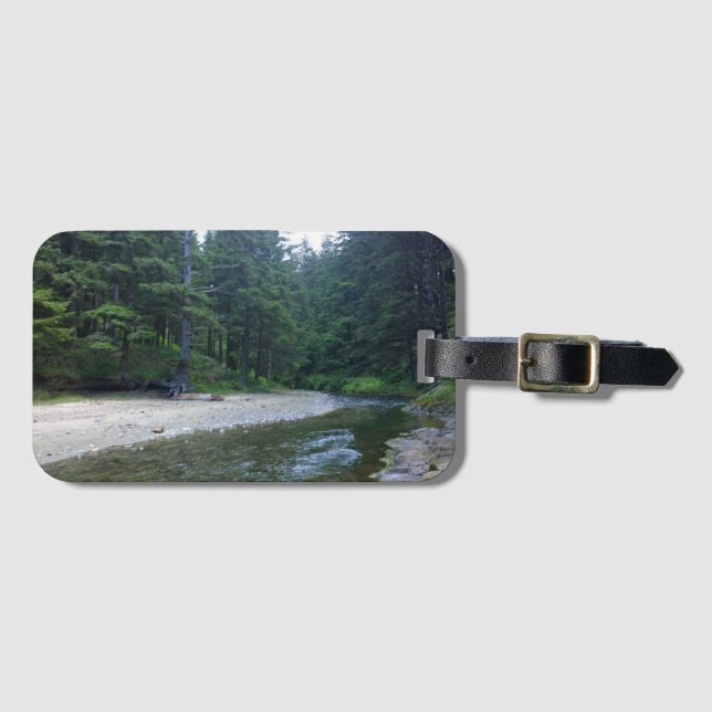 Cummins Creek im Neptune Staat Park, OR Gepäckanhänger (Vorderseite (Horizontal))