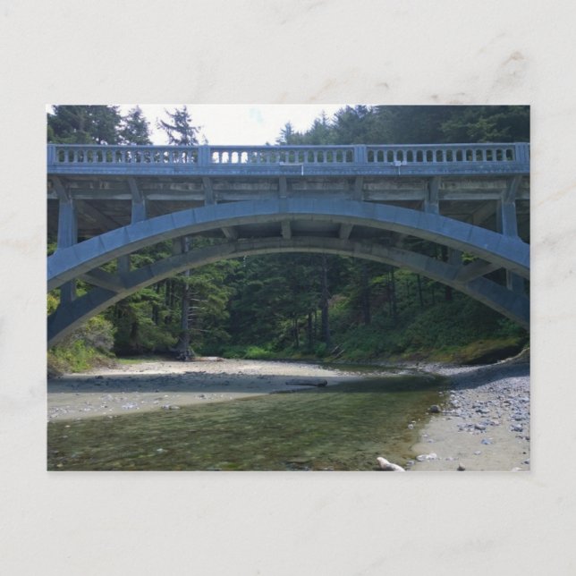 Cummins Creek im Neptune Staat Park, OR Postkarte (Vorderseite)