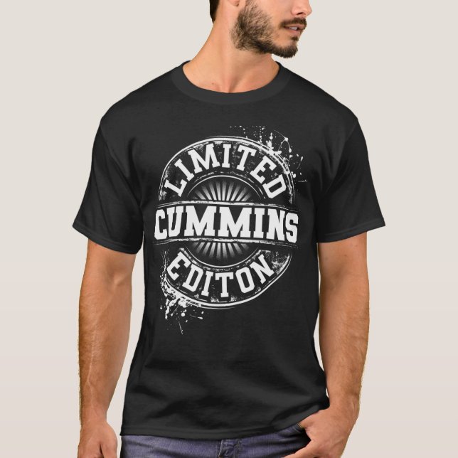 CUMMINS Funny Familienname Familienbaum Geburtstag T-Shirt (Vorderseite)